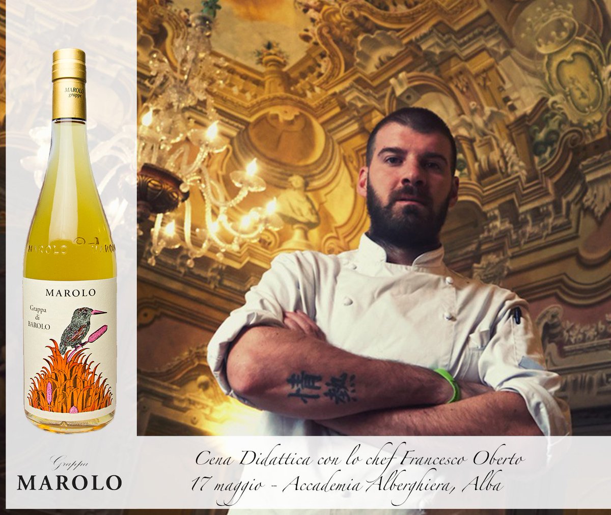 Da non perdere stasera ad Alba, la cena stellata dell'Accademia Alberghiera con lo Chef del Ristorante Da Francesco store.aproformazione.it/cene-didattich…