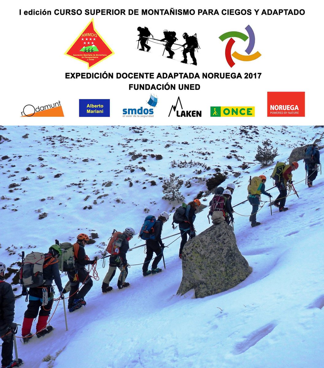 “Curso Superior de Montañismo para Ciegos y Adaptado (Expedición Docente Adaptada)”, novedad a nivel mundial. fmrm.net/index.php/escu…