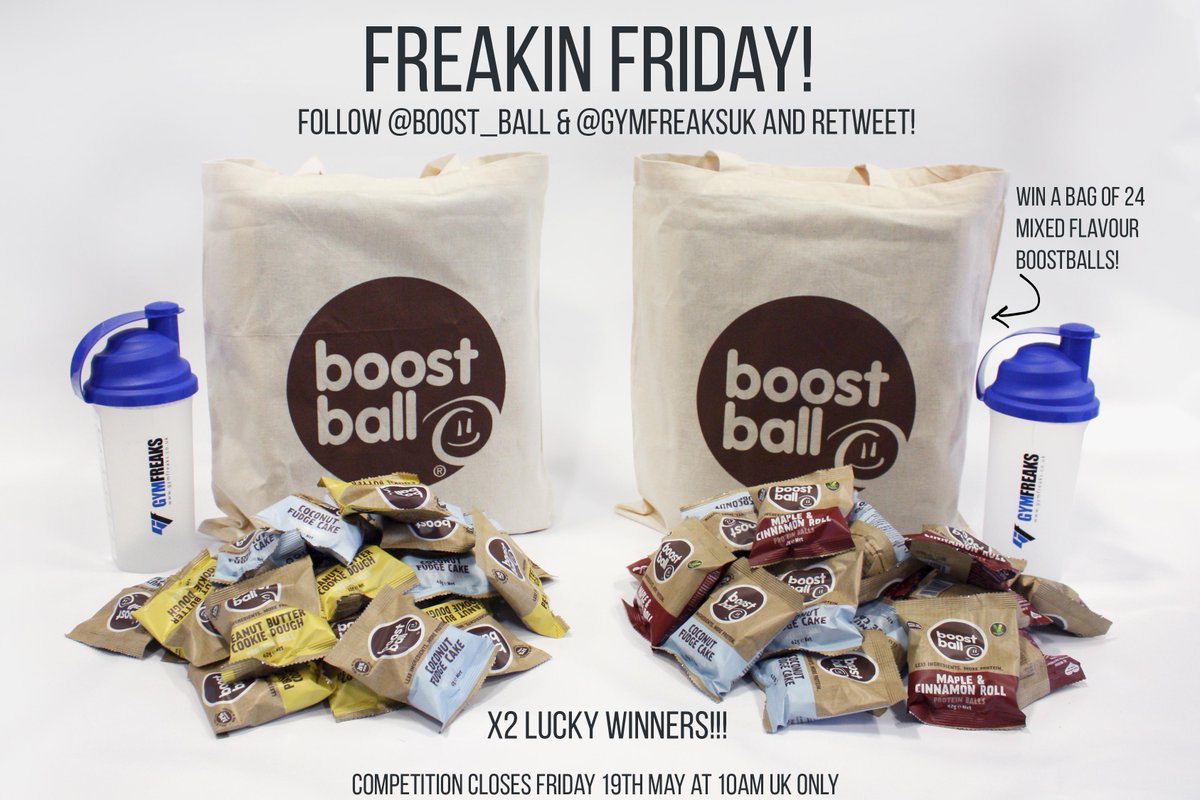 GymFreaksUK's tweet photo. #winitwednesday is back! Follow @boost_ball &amp; Gf's +RT! #competition #win #prize #fitness #fitfam #energy #gymlife #gymfreak #protein #yummy https://t.co/Q9HvtbrjhS