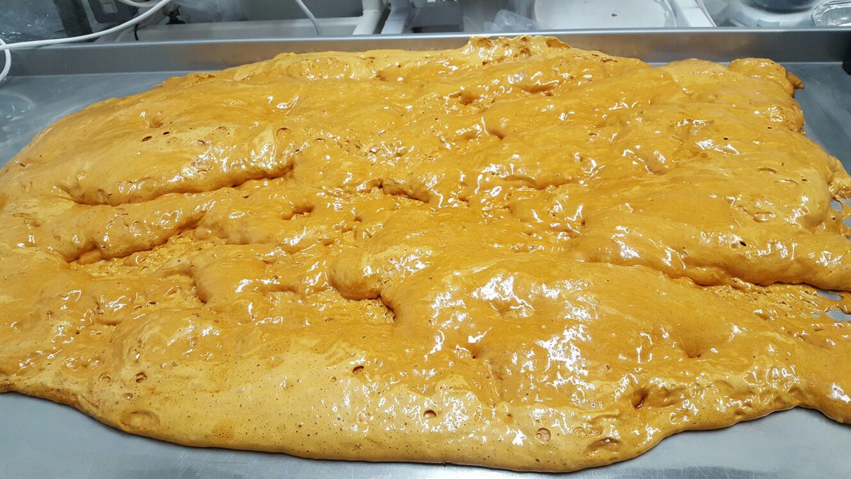 PreciousChocLtd's tweet photo. Honeycomb ready for Chocolate Coating. https://t.co/TFVGxqhX8D