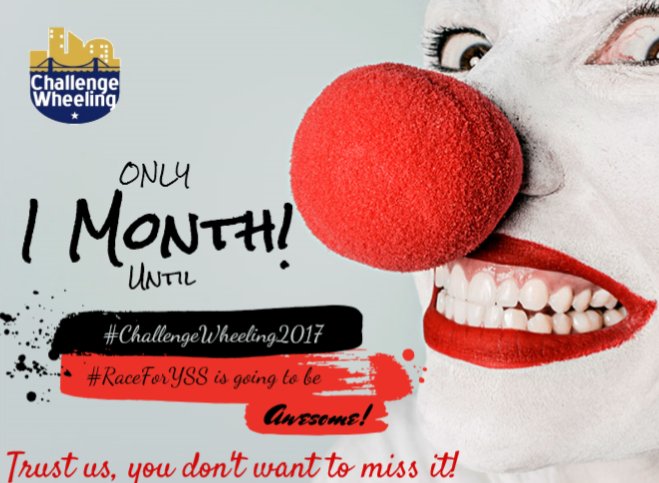 YSSWheeling's tweet photo. #ChallengeWheeling register now at www.challengewheeling,com https://t.co/uUHXYkzcaP