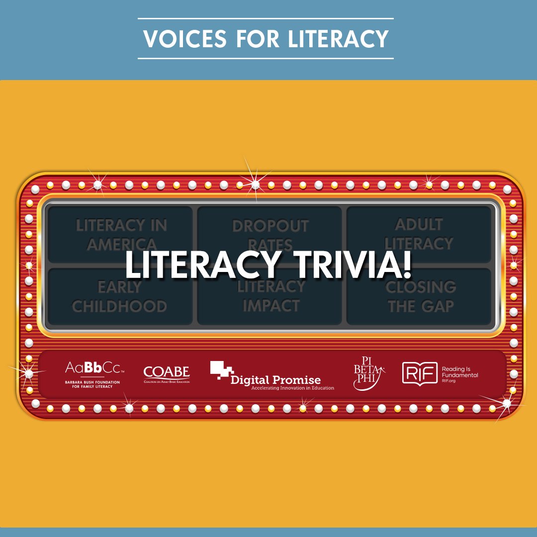 RIFWEB's tweet photo. How many children in the U.S. will grow up not knowing how to read? Find the answer by taking Literacy Trivia! https://t.co/z4Z5MYYqpZ https://t.co/HP0Om5FEmG