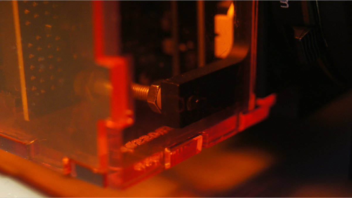 AXIOM_Community's tweet photo. Maxime, a team member and early adopter, is making an Alpha-style, plexi-glass, AXIOM Beta enclosure today. Work in progress: https://t.co/cdHiAAeg5k