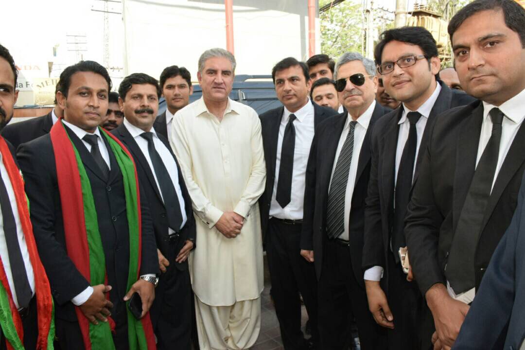 .<a href="/SMQureshiPTI/">Shah Mahmood Qureshi</a> &amp; Hamid Khan at Lawyers Convention Lahore organised by ILF.