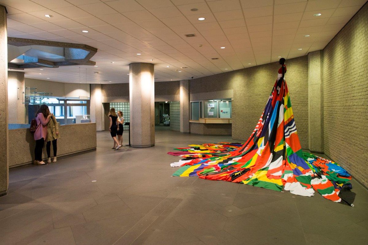 DutchMFA's tweet photo. The #AmsterdamRainbowDress is at the Dutch MFA today! It stands for openness &amp; inclusiveness, across the globe – for all people https://t.co/hSzLBHVxnt