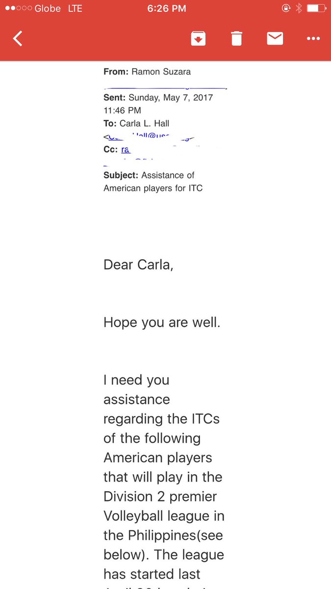 tribunephl_JCM's tweet image. SOURCE: Contrary to previous claims, PSL president Ramon Suzara is working for the ITC of PVL imports. @SuperLigaPH