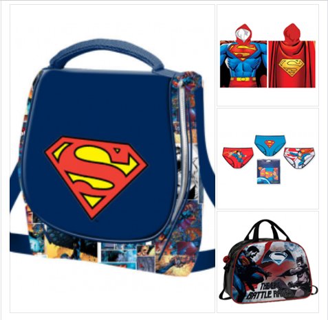 RegalosNinoscom's tweet photo. Complementos para verdaderos superhéroes.
#complementosniño #descuento #superman #bandolera #toalla #bolsadeporte 
https://t.co/bdynH3rFcg https://t.co/mif2cnzhxv
