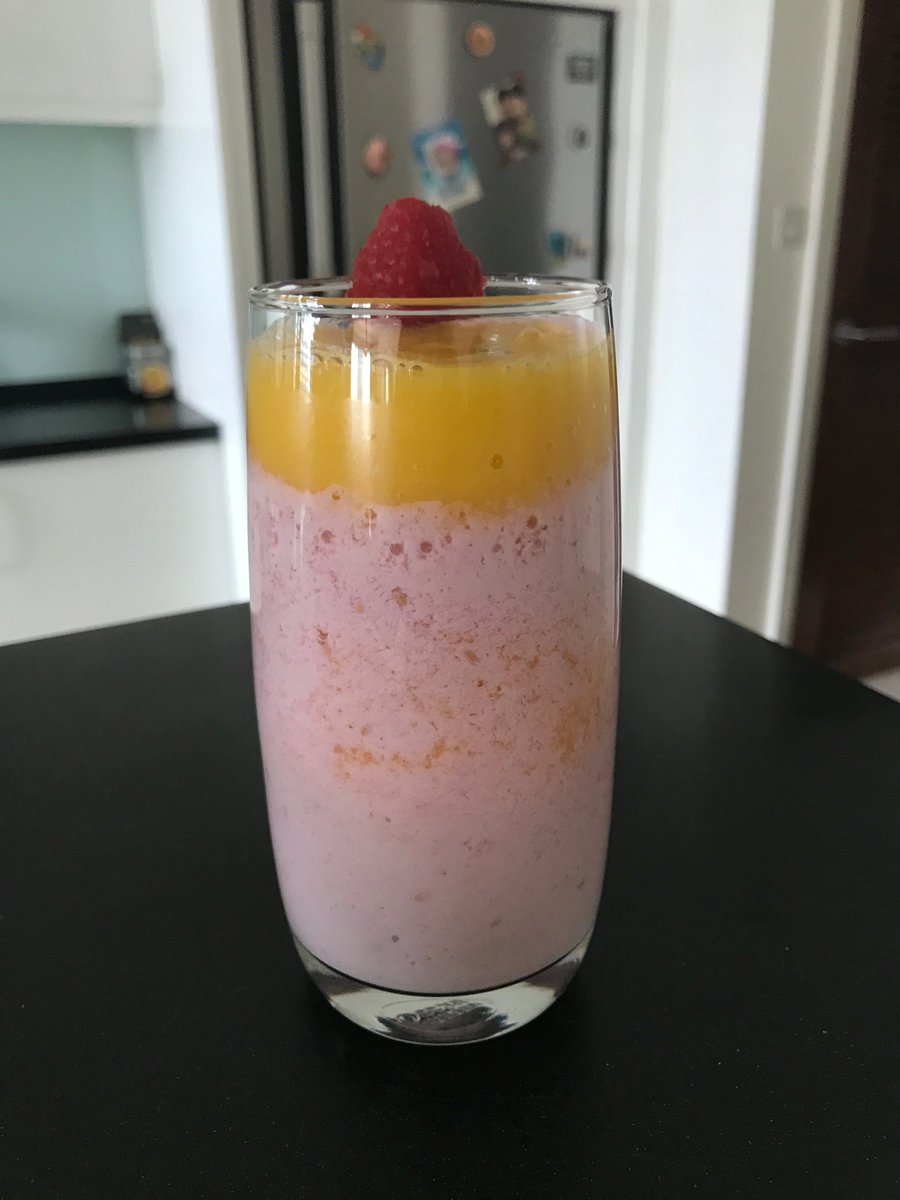 Dil_Akhter's tweet photo. Mango-orange &amp; raspberry smoothie! Tasted quite nice though it didn't get intended look #BerryTogether #Sweepstakes #Healthy @driscollsberry https://t.co/jeSeClrOUq