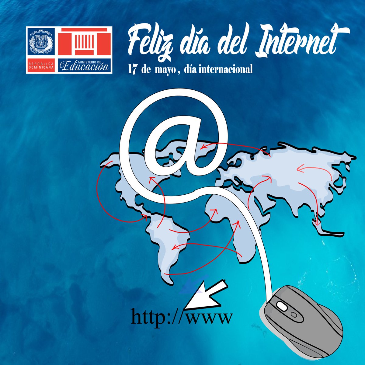EducacionRDo's tweet photo. .@ONU_es acordó fijar 17 de mayo #DíaDelInternet, misma fecha que dedicó a las Telecomunicaciones para promover la importancia de las TICS https://t.co/L7pphwIWsz