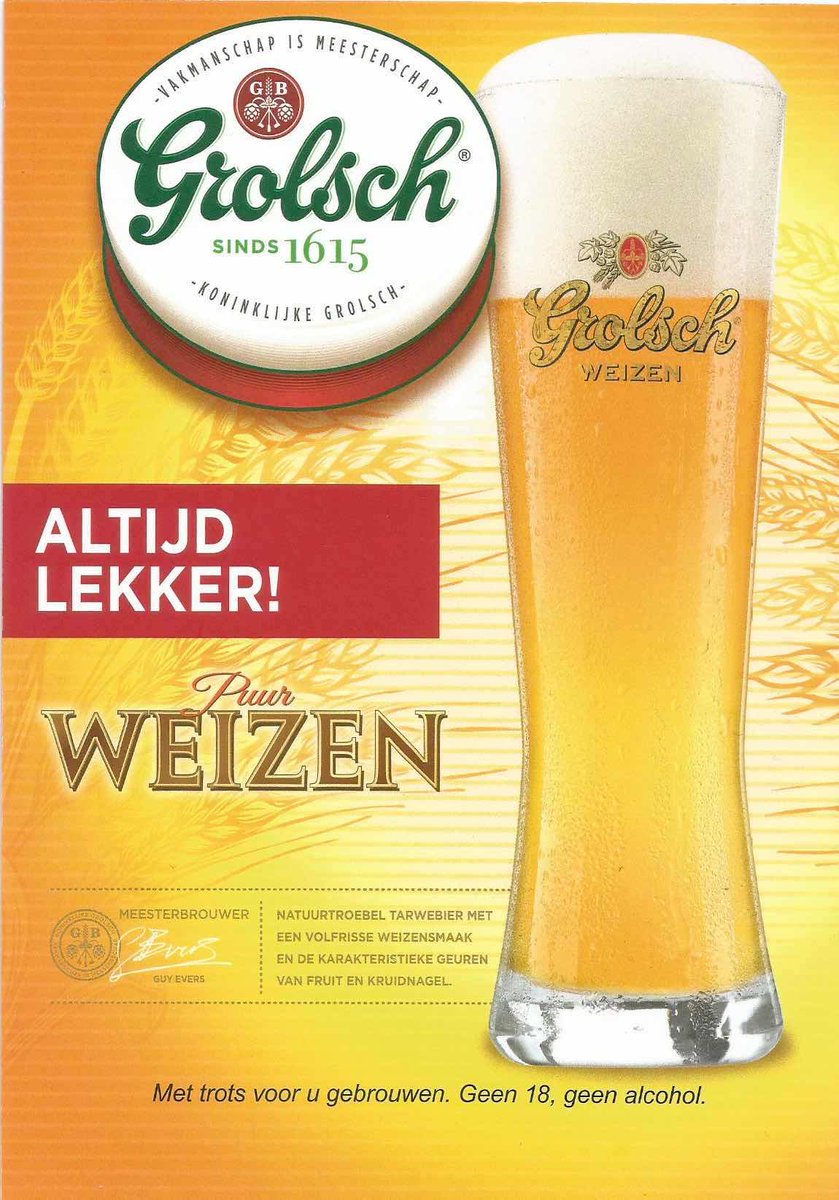 Do you already have plans for today's hot weather? No? Alright, here is your plan: Bring your friends and try our new Grolsch Weizen beer!