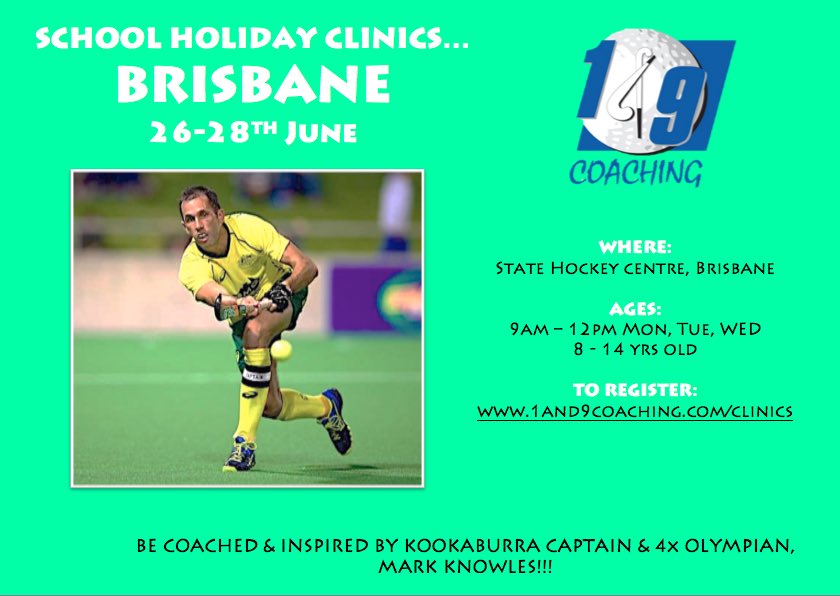 School holiday clinics. Skills, fun &amp; interaction. 1, 2 or 3 day passes! <a href="/1and9Coaching/">1&9 Coaching</a>