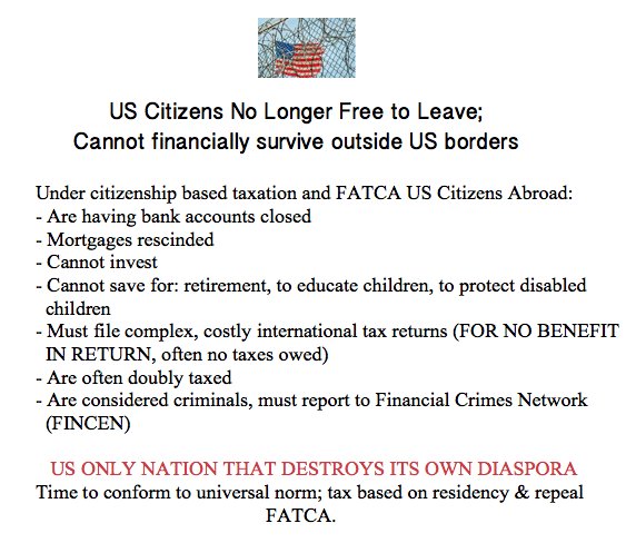 wisecroneknows's tweet photo. .@ACLU @FreedomWorks 
Why R U silent on Amcits inability 2 leave US &amp; financially survive b/c of US tax laws? Fence up, barbs in. #taxreform https://t.co/NlM8cJrSNe