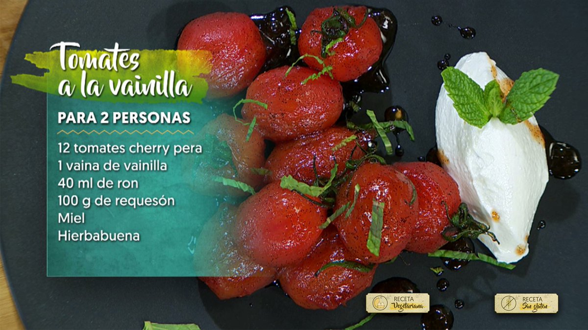 CocinaRTVE's tweet photo. ¿Tomates como postres?
Esa es la idea. Y es muy original
¿Los vais a hacer?
#TorresCocina @sitioparapostre @RECETASdPOSTRES @PostreOriginal https://t.co/gGet7LQXnw
