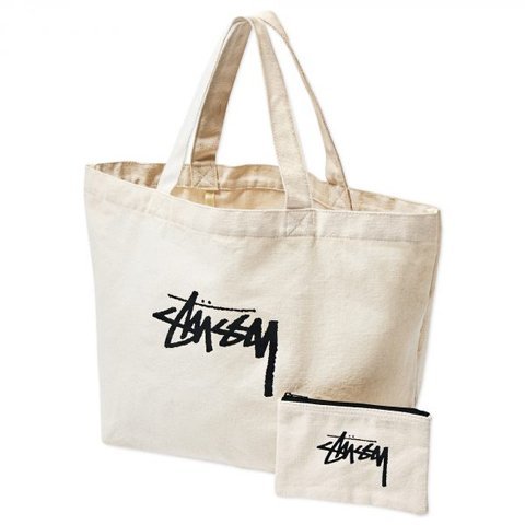 雑誌付録ダイアリー Smart 7月号の付録は Stussy トート ポーチ コットン混紡生地が気持ちいいトートとポーチのセットは デイリーユースにぴったりなサイズ 雑誌付録紹介ブログ T Co Higlnrr15y Smart スマート Stussy ステューシー