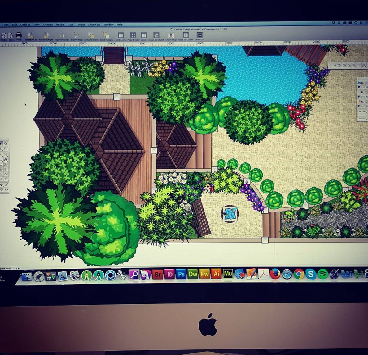 Microspot_Ltd's tweet photo. In the office physically but In the garden mentally! #cad #MacDraft #gardendesign #draftsman #wednesdaywisdom #WishIWasInTheGardenThough https://t.co/ajqYyrdelO