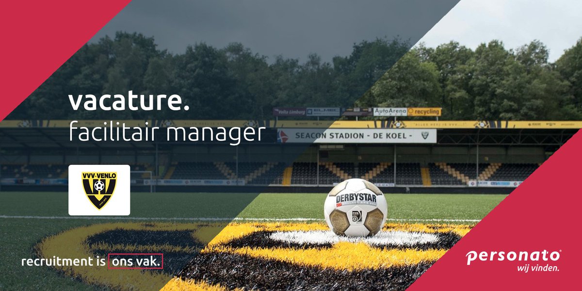 De kersverse kampioen <a href="/vvvvenlo/">VVV-Venlo</a> is op zoek naar een Facilitair Manager! Check hier de vacature -> goo.gl/HQaMRp #hbo #leidinggeven