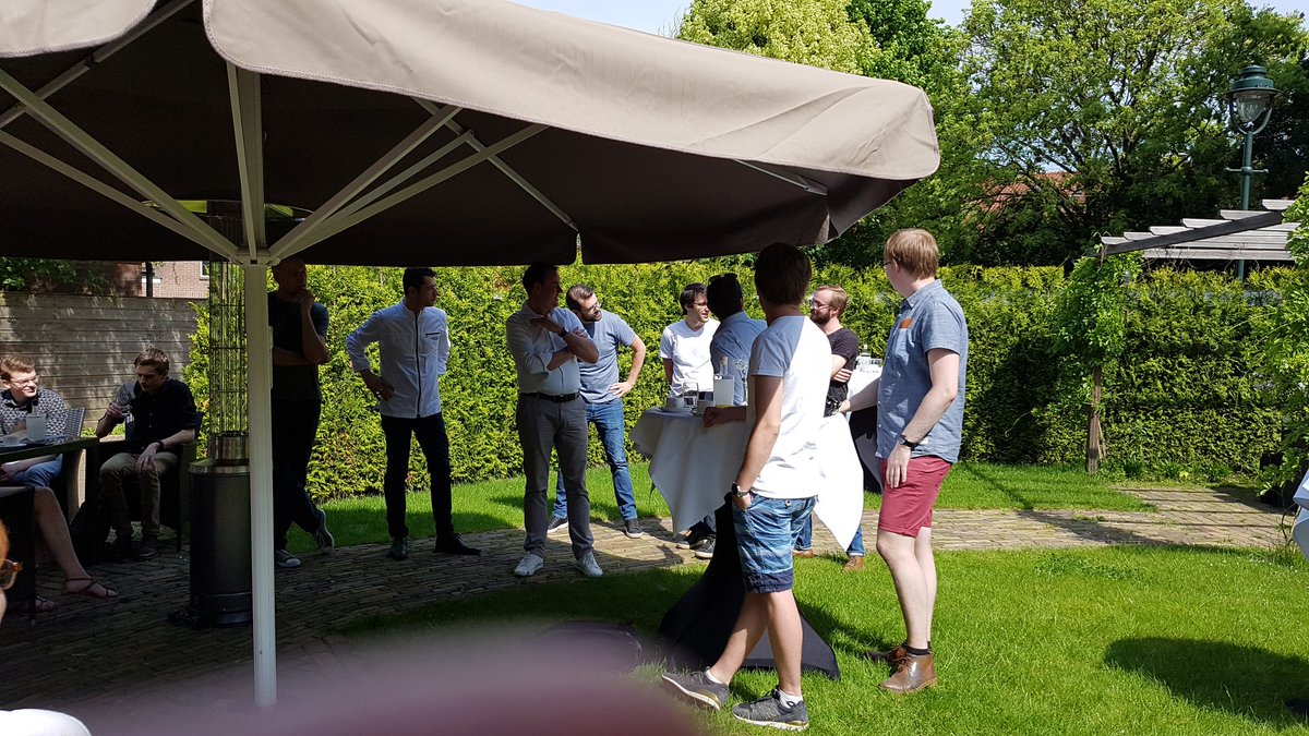 Halfway through Designing Interactive (food) Experiences course <a href="/UTwente/">University of Twente (inactive)</a> #hmi students pitching ideas <a href="/Hotellansink/">'t Lansink</a>.  Still 4 weeks to go.