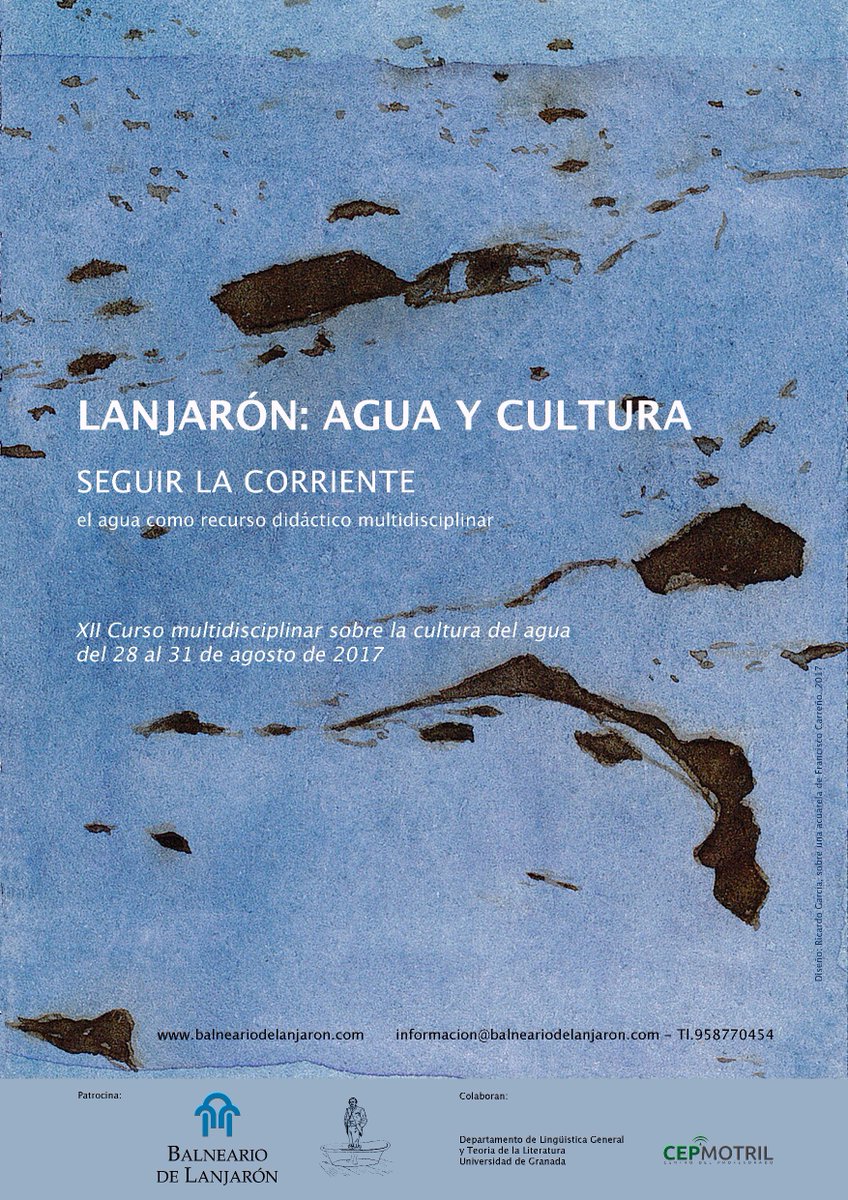 Del 28 al 31 de agosto: 12º CURSO #LANJARÓN, AGUA Y CULTURA, #cursodeverano multidisciplinar. #cursoCEP
Más info: balneariodelanjaron.com/curso-lanjaron……/