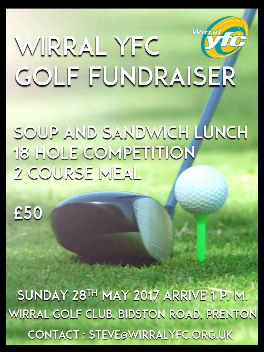 WirralYFC's tweet photo. Do you love golf? Do you love what we do? Please join us, with friends, for our golf fundraiser. Booking now needed asap. https://t.co/3dG3jCNTjW