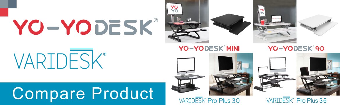 People often ask for the differences between the <a href="/YOYODESK/">Yo-Yo OFFICE®</a> &amp; Varidesk ranges. So we've prepared this - check it out! tinyurl.com/lkqq9m3