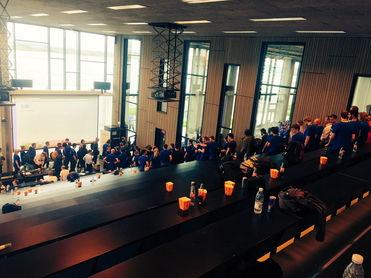 Yeah, cool speeches, but where's the beer?! 😂 #io17extended #io17ExtendedAalborg #MapsPeople