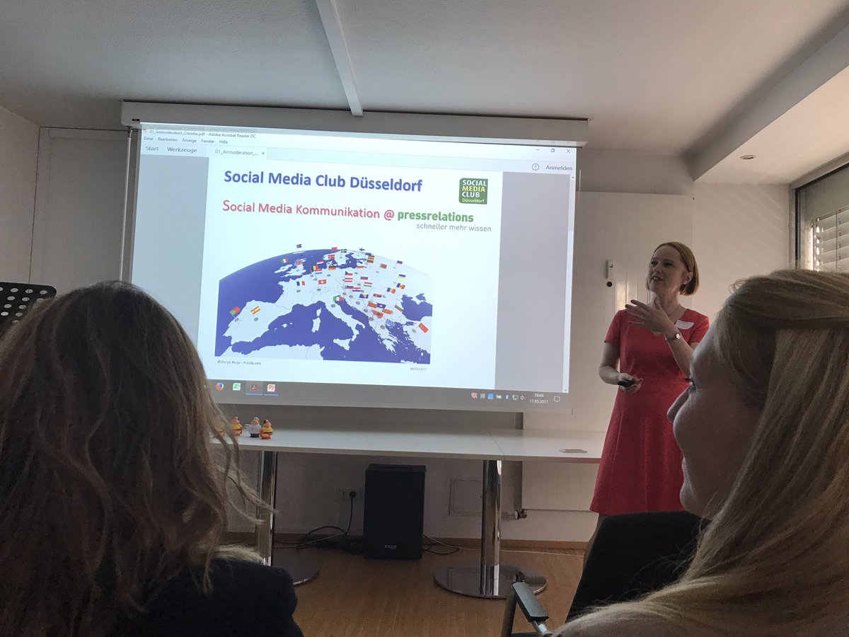 Melanie_Tamble's tweet photo. #SMCDUS heute zu Gast bei pressrelations claudiahilker zur #SocialMedia Night https://t.co/1rSKsQEa3b