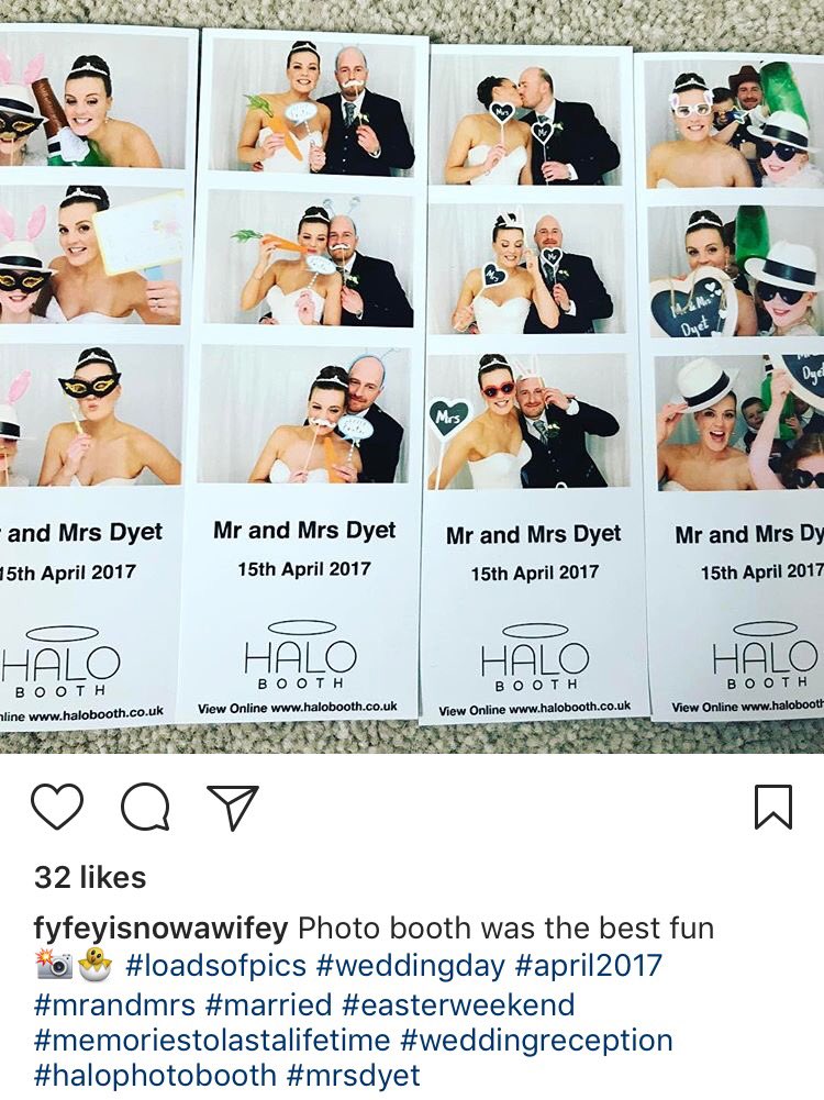 halophotobooth's tweet photo. Some nice feedback on Instagram from a lovely couple and a great wedding @Glenskirlie Castle 😇 #photobooth #castle #selfie #wedding https://t.co/KIyIQnpCk4