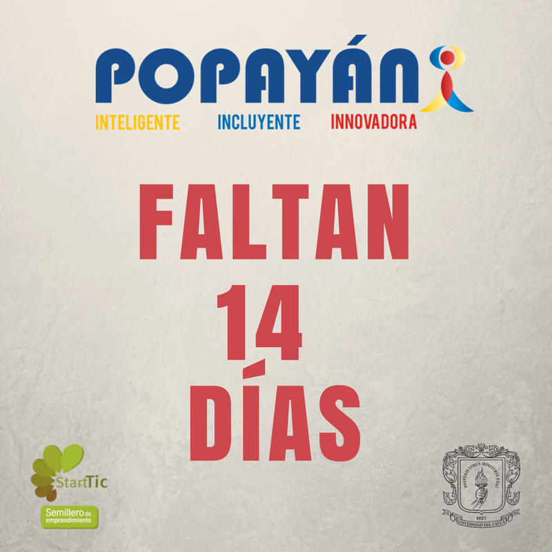 StartTic's tweet photo. "Popayán i" cada vez más cerca.
¿Aún no te has inscrito?
Regístrate en: https://t.co/nnYawrW3ws
#StartTic #Popayáni #Emprendedores https://t.co/7VdOR9XG09