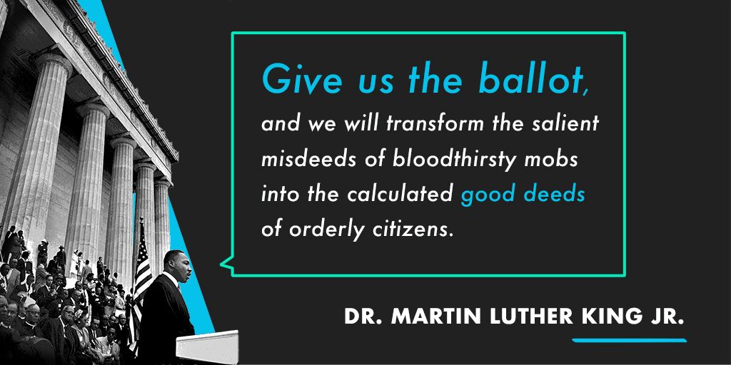 LWVC's tweet photo. Rampant #voterfraud is a myth. But as far too many Americans know,  modern-day #votingdiscrimination is not #RestoreTheVRA #GiveUsTheBallot https://t.co/Pm1hzeUDXB
