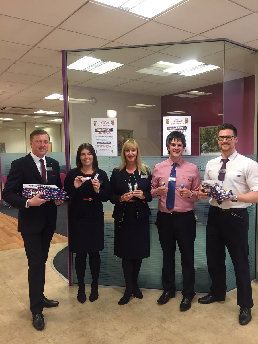 mrshollyleach's tweet photo. Another branch visit...more Smarties! All for a great cause ☺️ I've never seen anyone eat a tube as quick as @jeffwatson8 did today 😂 https://t.co/QoQgGiYxsK