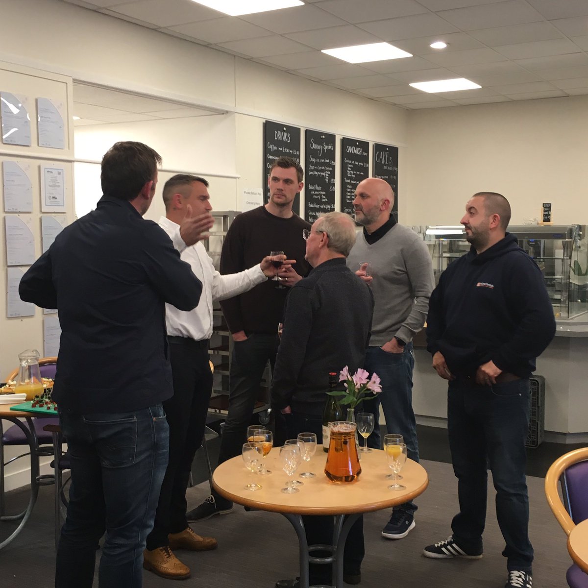 The #ilkley business event is getting off to a great start enjoying the nibbles #DementiaAwarenessWeek