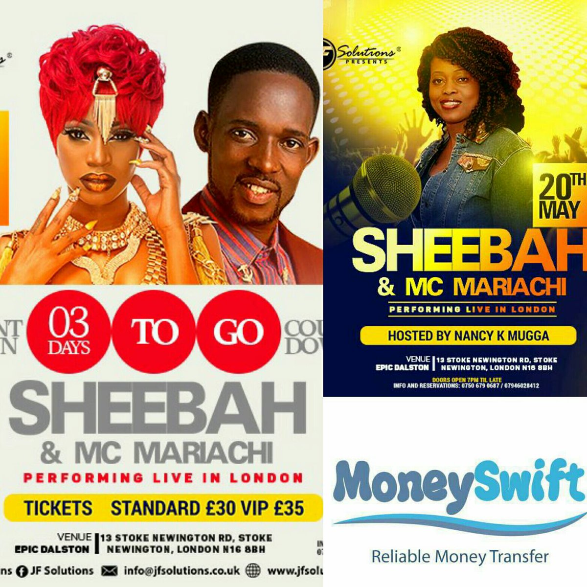 #SheebahMariachLondon tickets are only available online. Door ticket sales may be very limited. 
Follow the link:
ow.ly/iOV630bOjFq