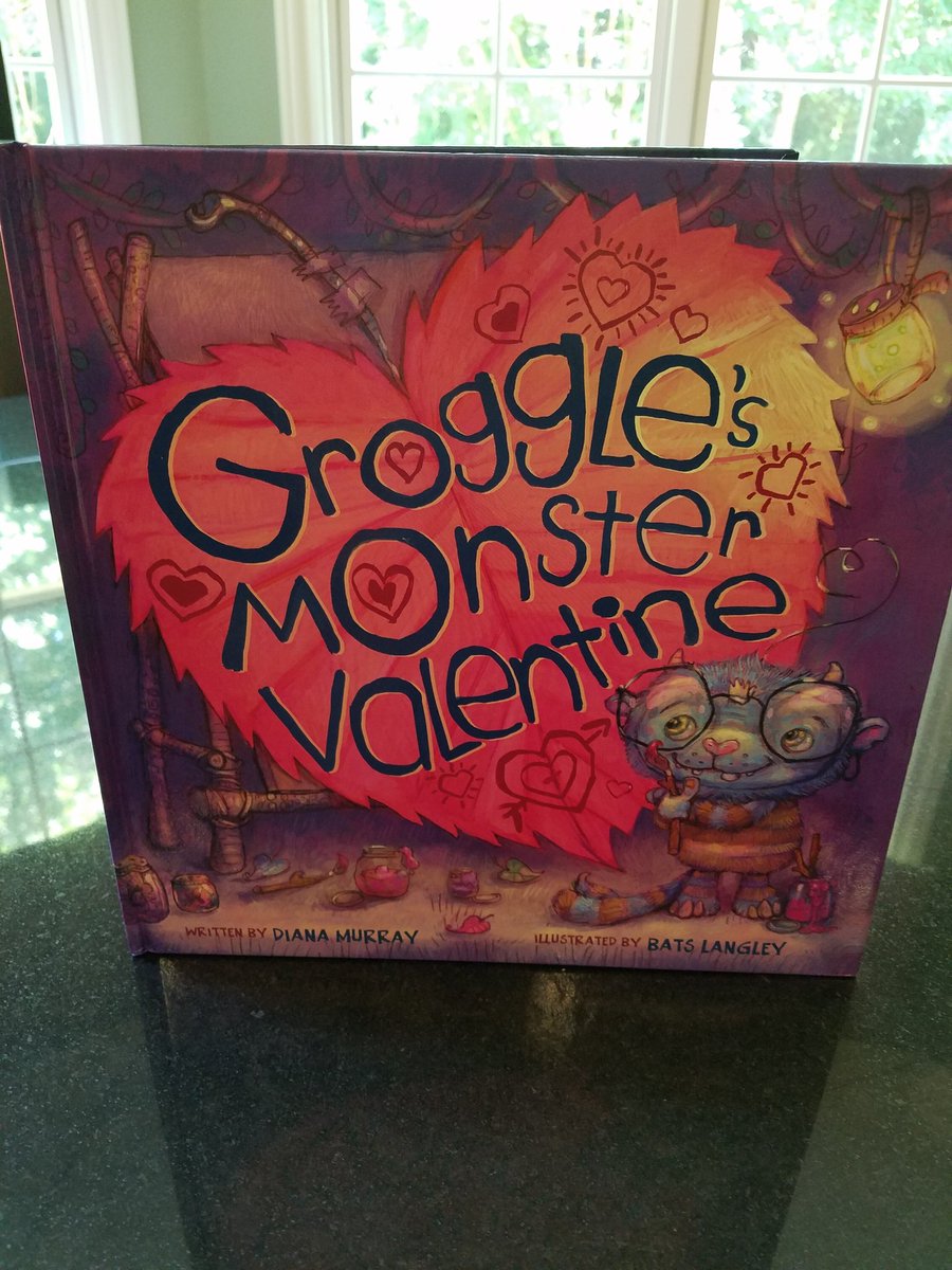 EnaJones's tweet photo. Book mail! He didn't arrive in time for Valentine's Day but I'm in love with  @DianaMWrites's Groggle. So darn cute! https://t.co/5jfhYQbSbf