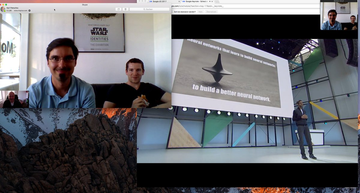 Wathing amazing Google I/O 17 together :) #io17 AI is the future and Google Lens is cool