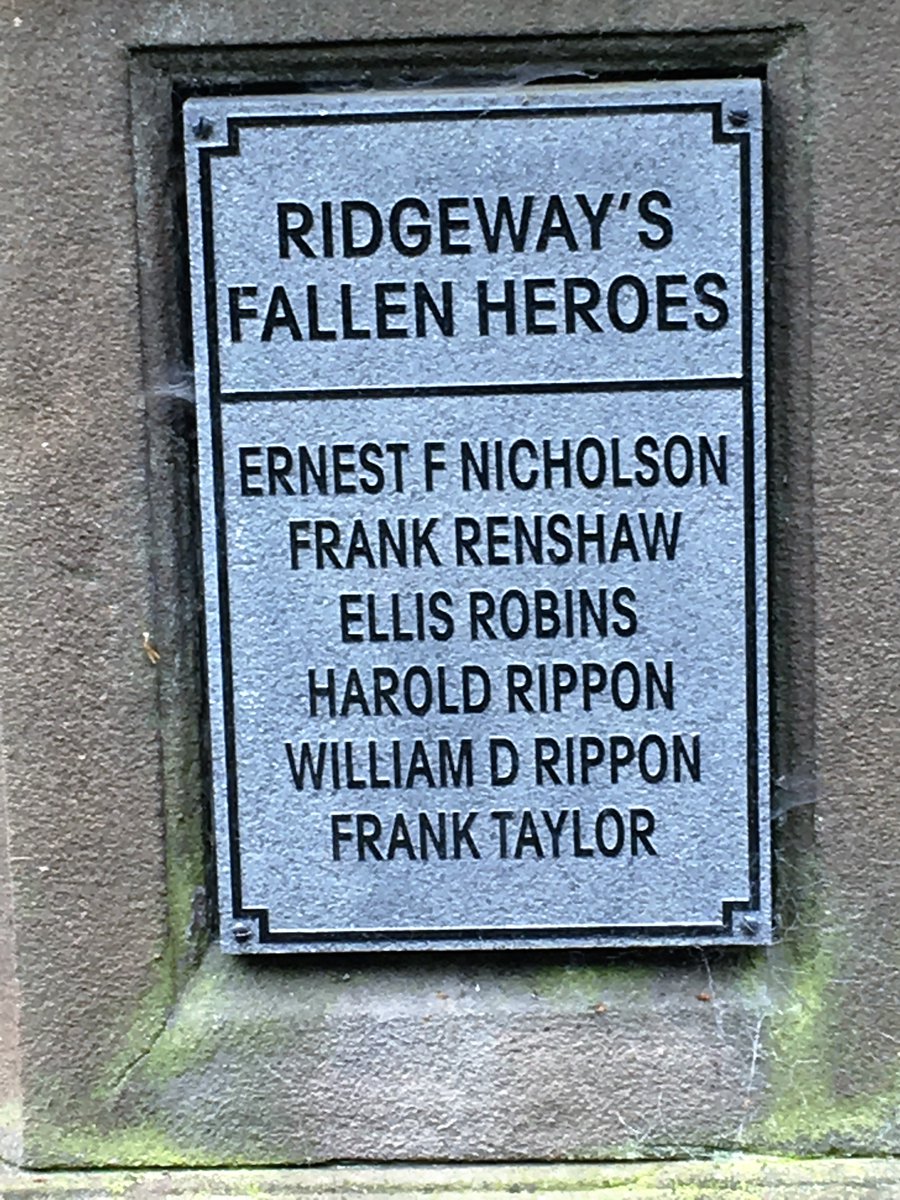 Sheffield_Steel's tweet photo. Ridgeway War Memorial #WW1 #Localmemories https://t.co/DZL2nkdxhF