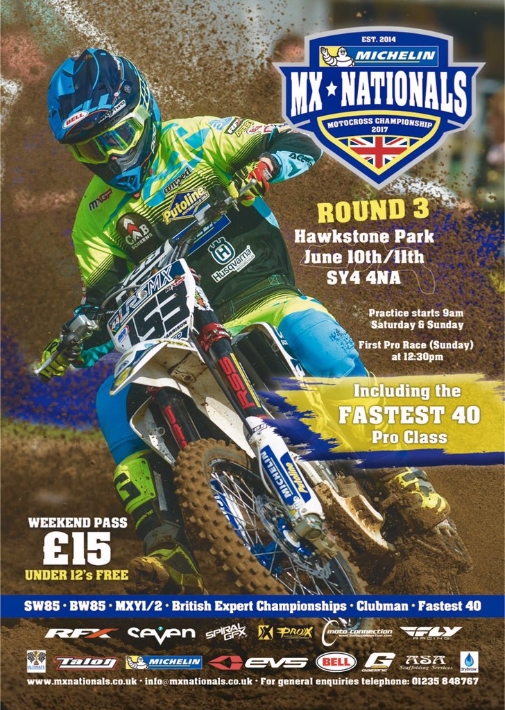 The country's top motocross racers head to Hawkstone for 2 days fast action racing, featuring youth to pro racers.