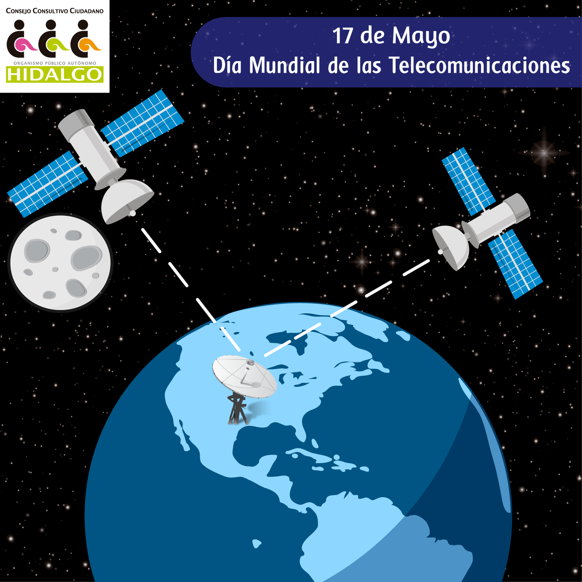 ccchidalgo's tweet photo. El 17 de mayo ONU instituyó como el Día Mundial de las Telecomunicaciones y de la Sociedad de la Información. https://t.co/t7JIoDPczW