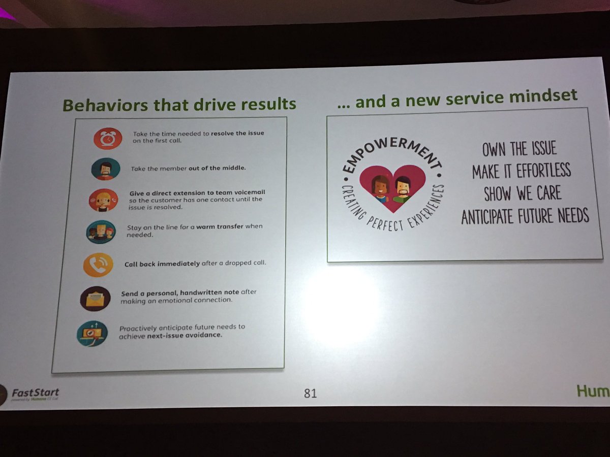 Great case study from @humana #CX team and <a href="/geetsabrit/">Geeta Wilson</a> on empowering associates to positively impact members <a href="/CXPA_Assoc/">CXPA</a> #CX17