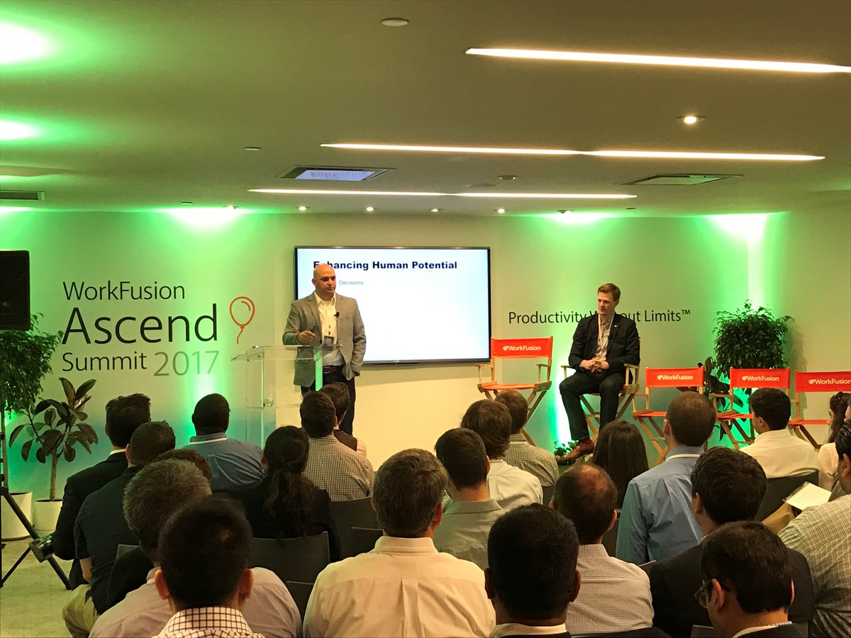 WorkFusion's tweet photo. Top WorkFusion solutions consultant @khoback serves up tips on identifying/prioritizing #IntelligentAutomation use cases at #WFascend https://t.co/gQqCgT9PQv