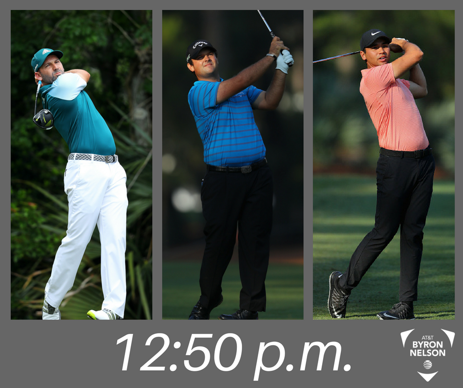 Round 1 pairings: <a href="/TheSergioGarcia/">Sergio Garcia</a> <a href="/PReedGolf/">Patrick Reed</a>  &amp; <a href="/JDayGolf/">Jason Day</a> #ATTByronNelson