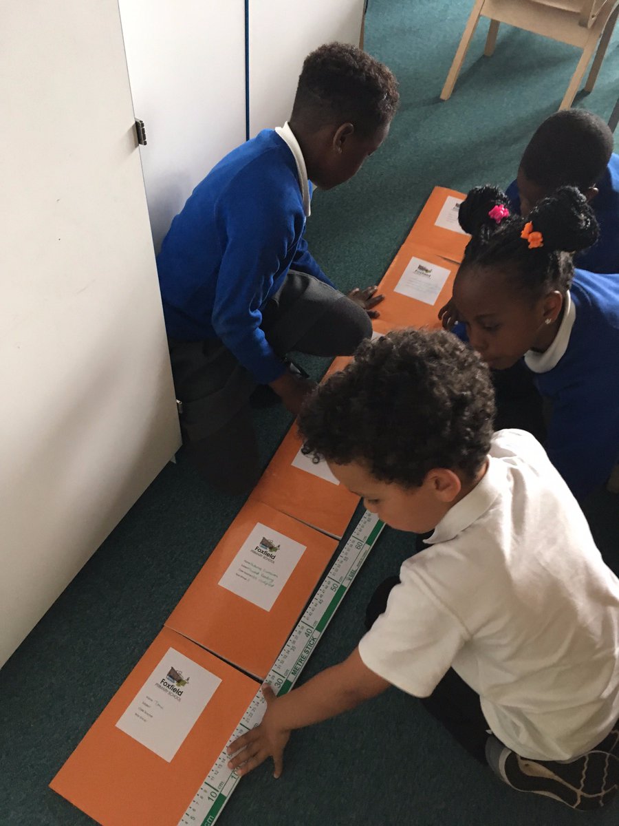 Getting to grips with measuring objects greater than 1m and recording our findings in cm, and m and cm. Hands on learning <a href="/almondfoxfield/">Almond Tree</a>