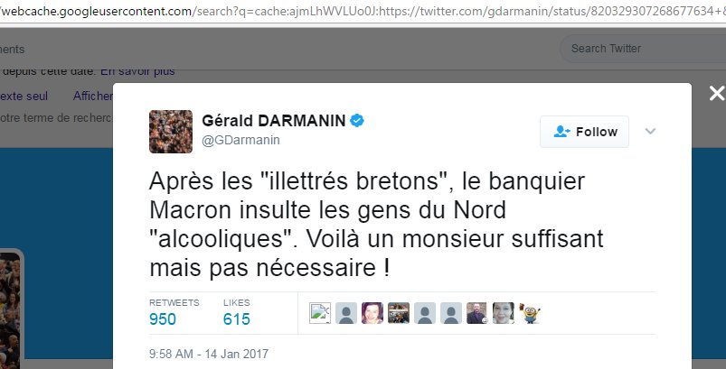 LysArdent's tweet photo. Coucou @GDarmanin, vous avez peut-être supprimé vos tweets mais Google s'en souvient ! =D
#gouvernementphilippe https://t.co/JsGbjCCAXT