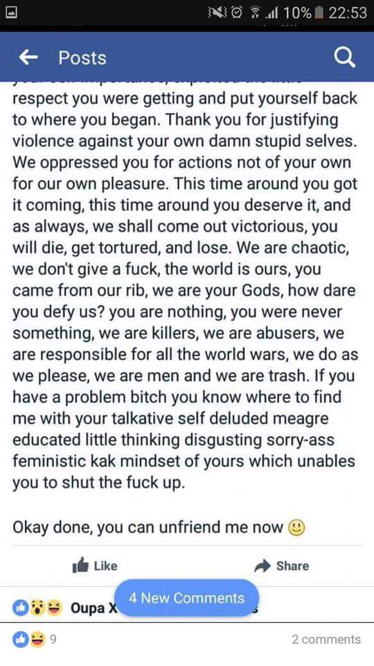 MissSteelo's tweet image. @Jacob_Mahlangu so you think women abuse is a joke? You think the deaths of these women are a joke #menarethrash #StopWomenAbuse #StopKillin