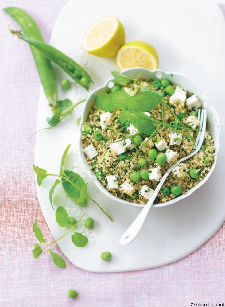 Echtes #Darmfood: Heute zeigen wir Euch ein Rezept für ein köstliches Quinoa-Taboulé mit Erbsen. Schnell &amp; einfach: ullmannmedien.com/blog/rezept-ti…