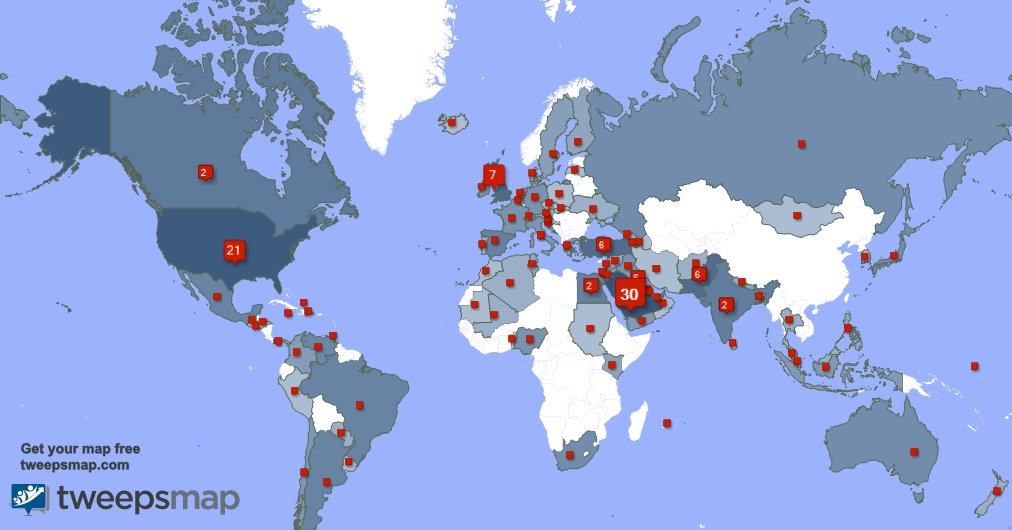 Enigmetick's tweet photo. My followers live in Saudi Arabia (30%), USA(21%)... Get your map: https://t.co/J4gsnOVJcZ https://t.co/CLqLzb7rJI