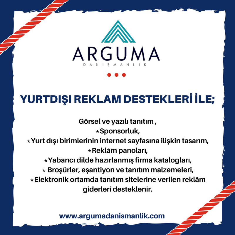 Arguma_'s tweet photo. Yurt dışı tanıtım desteklerinden 250.000 $'a kadar yararlanabileceğinizi biliyor muydunuz? https://t.co/ONUd34adeV https://t.co/ZtF8a7ZRk8