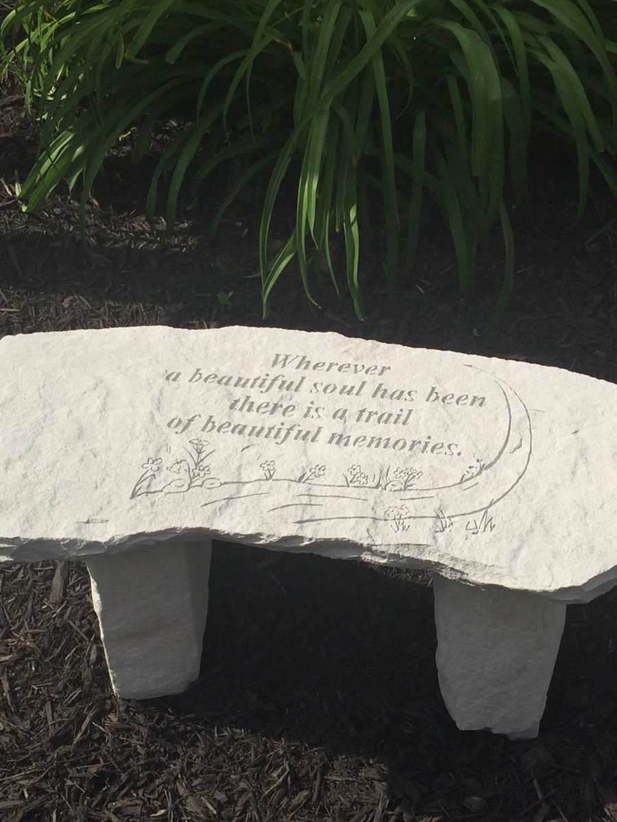 BereaMidpark17's tweet photo. With all of your love and support, we remember those who we lost. The new bench and relandscaping of the memory garden looks great! https://t.co/5ph9LtYDH5
