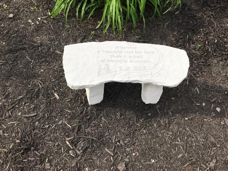 BereaMidpark17's tweet photo. With all of your love and support, we remember those who we lost. The new bench and relandscaping of the memory garden looks great! https://t.co/5ph9LtYDH5