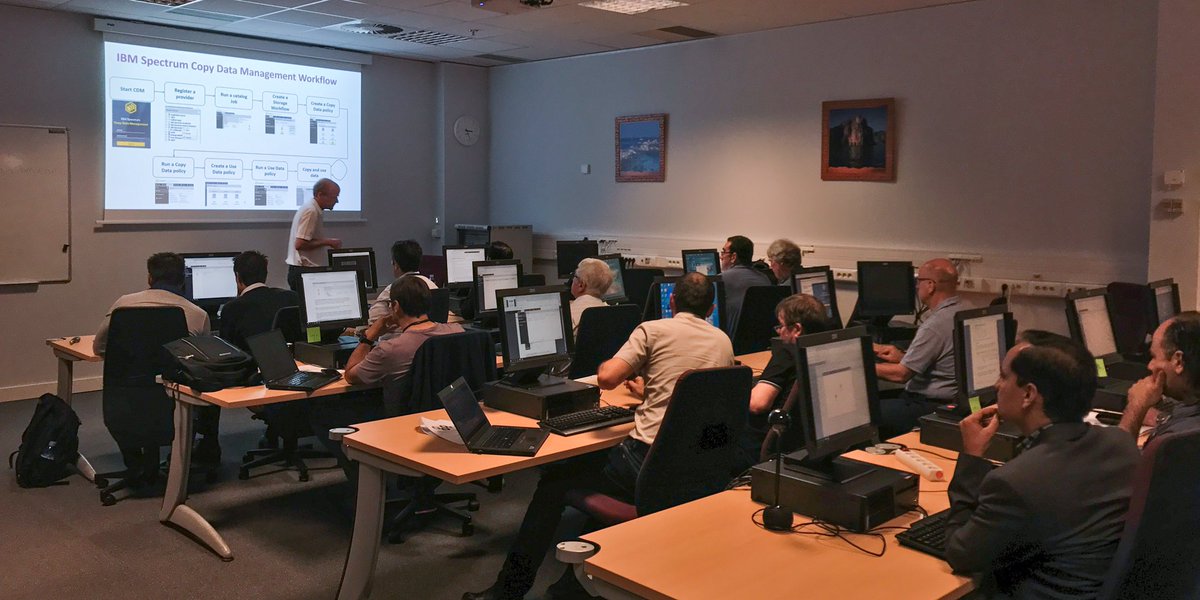 genussnase's tweet photo. Lab session on #IBMSpectrumCDM here at #IBMSBPTEX finds lot of interest. No seats left. @IBMCCMPL @IBMStorage https://t.co/rQk2clkgOU