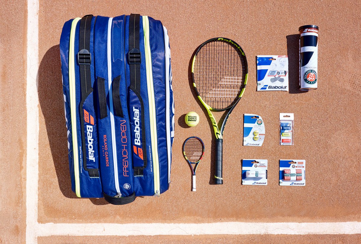 geniebouchard's tweet photo. Package from @babolat. How cute is the mini @rolandgarros racket?! #RG17 https://t.co/hBpDAyPx4E